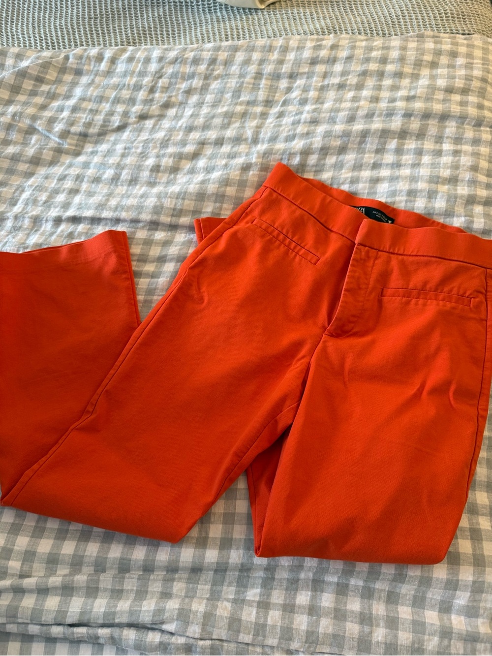 Zara Orange High-Waist Pants